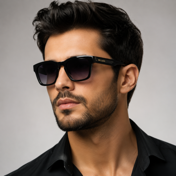 عینک آفتابی مردانه پلاریزه کائوچویی HS643